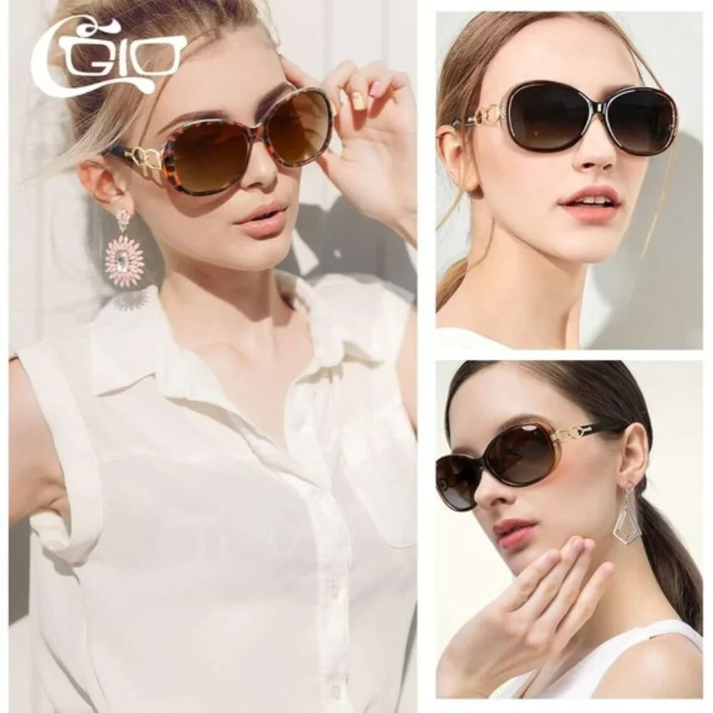 🆕 Women Brown Trendy Oversized Sunglasses Ladies Polarized Big Frame Shades - Picture 2 of 6